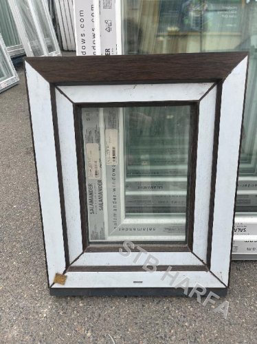 Okno 50x60 tmavý dub sklopné