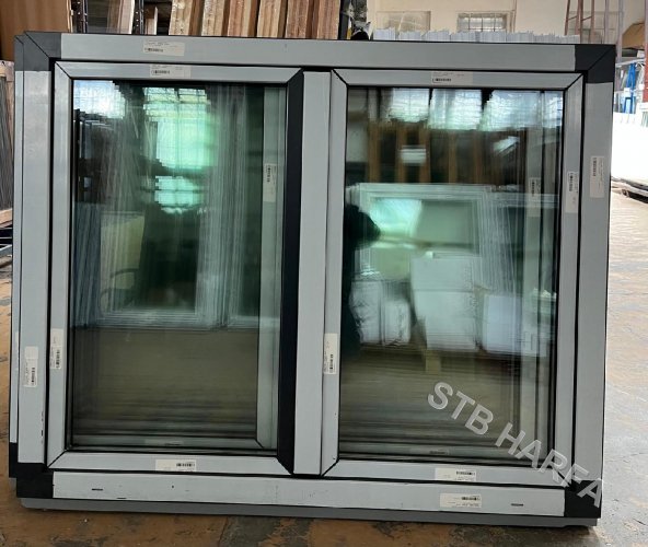 Okno 150x120 antracit DVOJSKLO