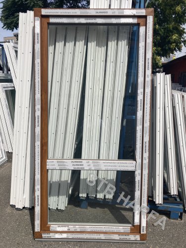 Balkonové dveře 90x200 zlatý dub  Leve