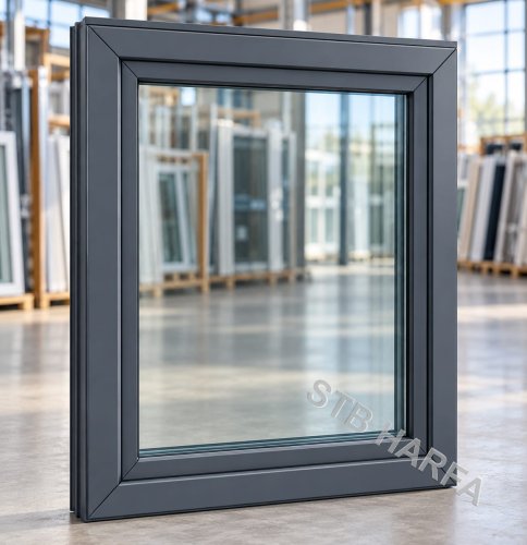 Okno 100x120 antracit TROJSKLO 