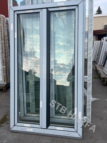 Balkonové dveře 115x200 antracit TROJSKLO Leve Prave