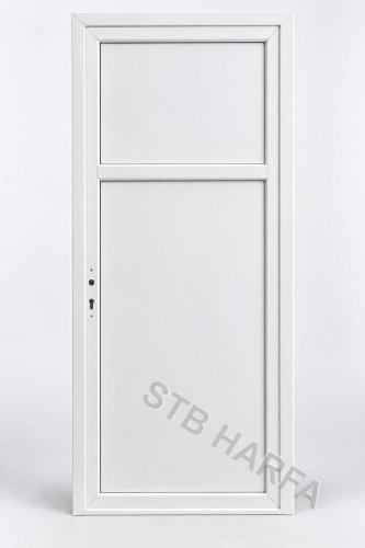 Plastové užitkové dveře BASIC plné 98x198