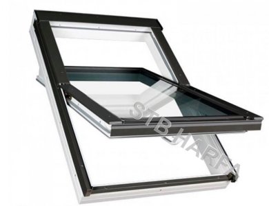 Plastové střešní okno  FAKRO-OptiLight    78x98 vč .oplechování