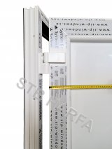 Vchodové dveře 95x205 zlatý dub - TROJSKLO